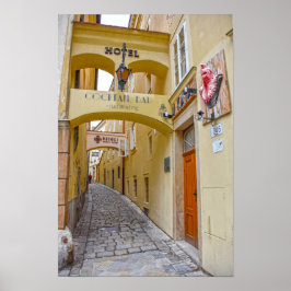 Bödelns gata, Bratislava, Slovakien Poster