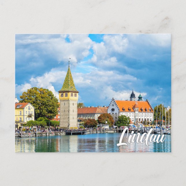 Bodensjön, Lindau, Tyskland Vykort (Framsida)