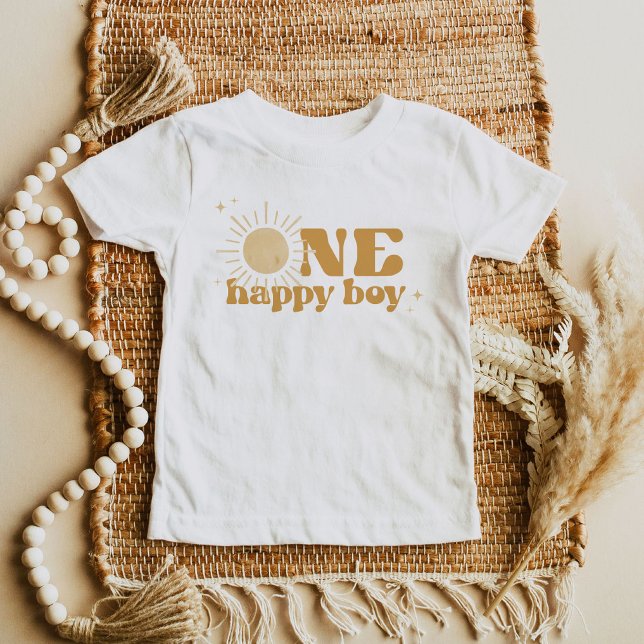 BODHI Boho Sun One Happy Boy 1-årsdag T Shirt (Skapare uppladdad)