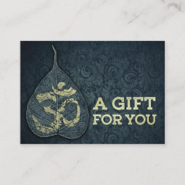 Bodhi Löv OM Symbol YOGA Studio Gift Certificate Rabattkort