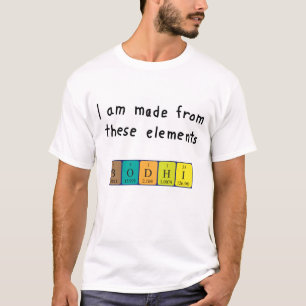 Bodhi periodisk skjorta bord namn t-shirt
