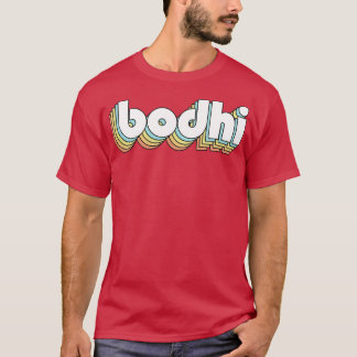 Bodhi Retro Regbow Typography Faded Stil T Shirt