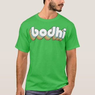Bodhi Retro Regbow Typography Faded Stil T Shirt