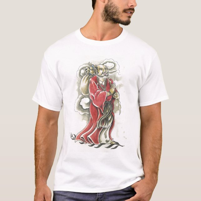 Bodhidharma skjorta t-shirt (Framsida)