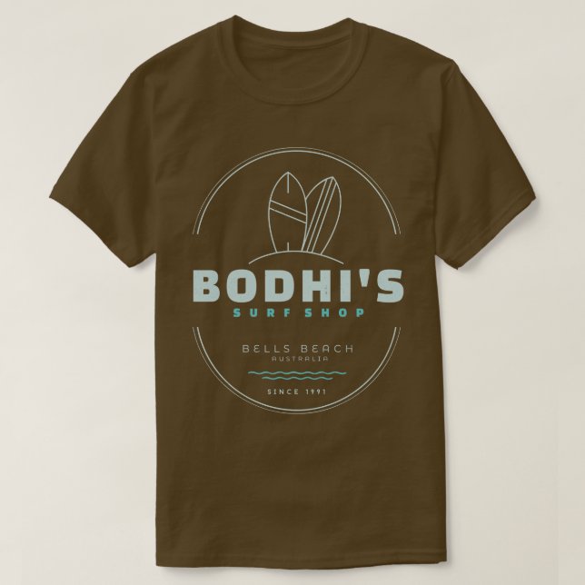 Bodhis Surfa Shop Klockor Beach Australia sedan 19 T Shirt (Design framsida)