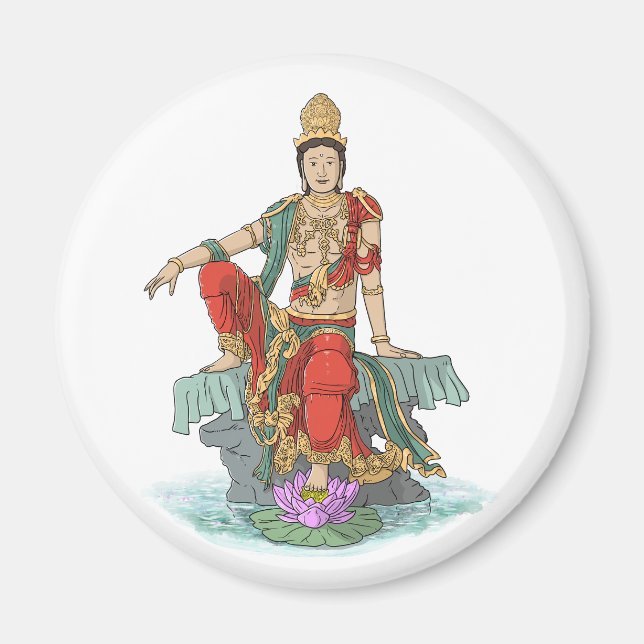 Bodhisattva av Compassion magnet (Framsidan)