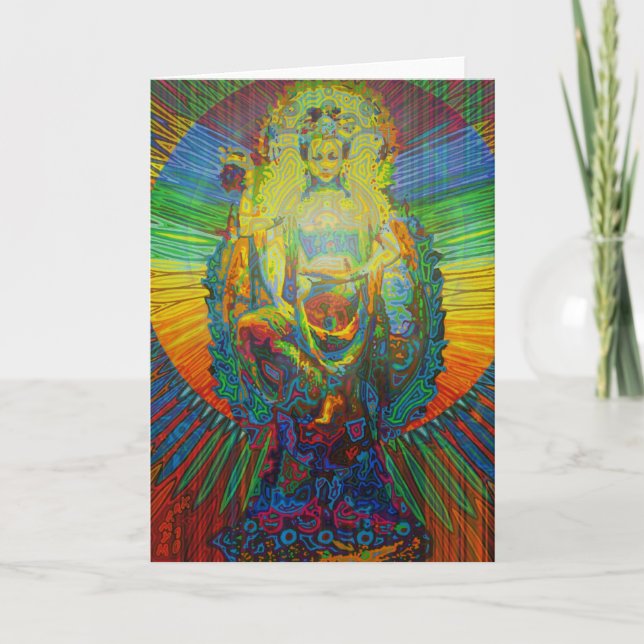 bodhisattva digital 2011 as greeting card kort (Framsida)