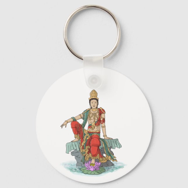 Bodhisattva i Compassion Keychain Nyckelring (Framsida)