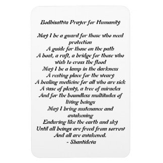 Bodhisattva Prayer för Humanity Magnet
