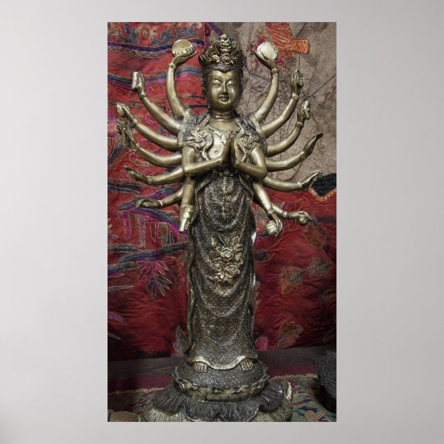 BODHISATTVA THOUSAND ARMED KANNON POSTER (Framsidan)
