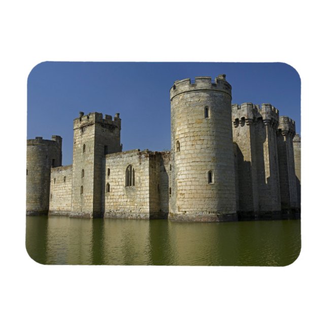 Bodiam Castle (1385), reflekterad i fukt, Öster Magnet (Horisontell)