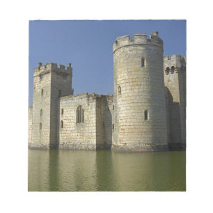 Bodiam Castle (1385), reflekterad i vallgrav, Öst Anteckningsblock