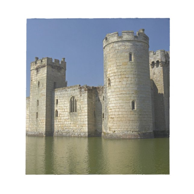 Bodiam Castle (1385), reflekterad i vallgrav, Öst Anteckningsblock (Framsida)