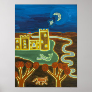 Bodiam Castle från Moonlight 2010 Poster