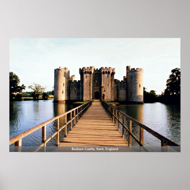 Bodiam Castle, Kent, England Poster (Framsidan)