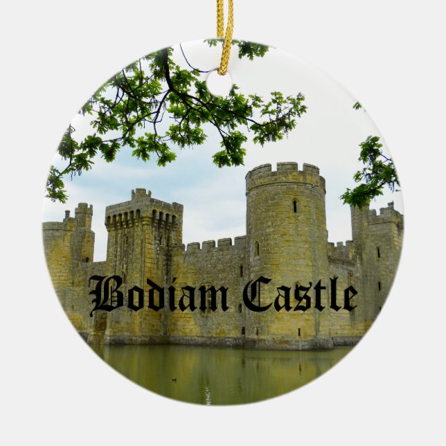 Bodiam slott julgransprydnad keramik (Framsidan)