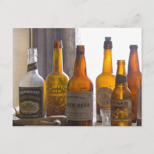 Bodie Antique Flaskor Vykort (Framsida)