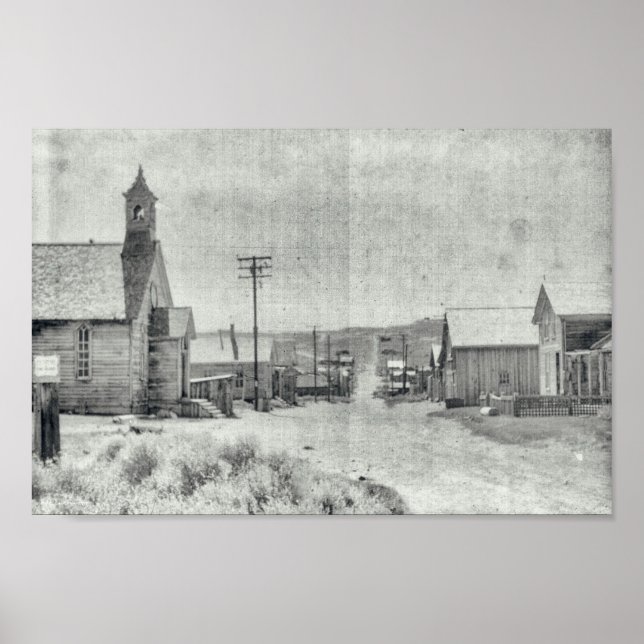 Bodie California Ghost Town Poster (Framsidan)