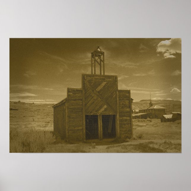 Bodie Firehouse Sepia Poster (Framsidan)