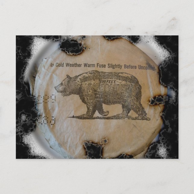 Bodie Fuse Burned Vykort (Framsida)