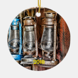 Bodie Ghost Town, Rustic Antiques Julgransprydnad Keramik