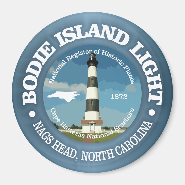 Bodie Island Light Magnet (Framsidan)
