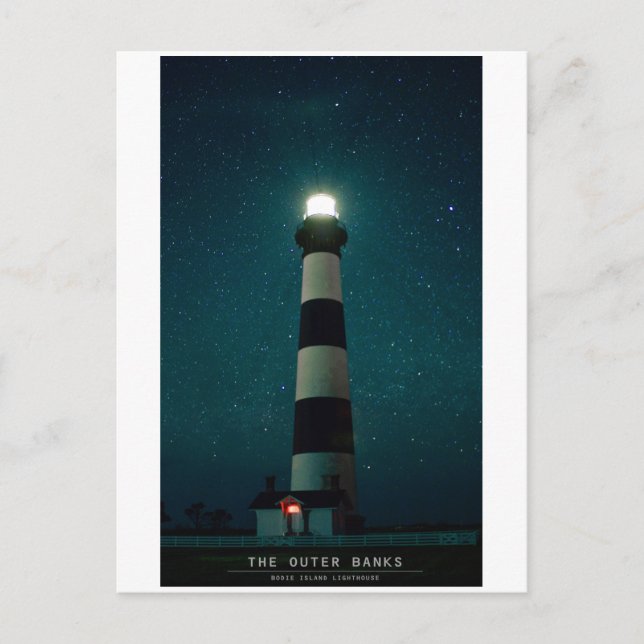Bodie Island Light. Vykort (Framsida)