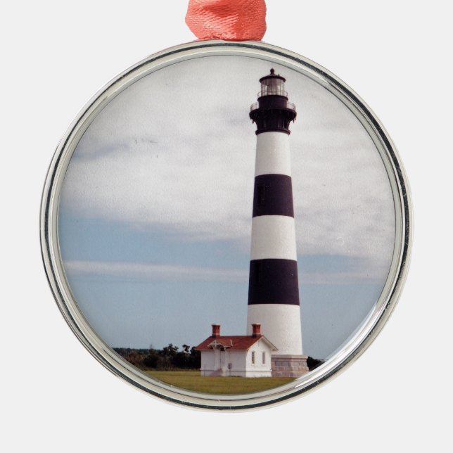 Bodie Island Lighthouse Julgransprydnad Metall (Framsidan)