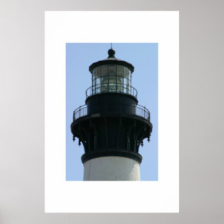 Bodie Island Lighthouse-lanternrummet. Poster