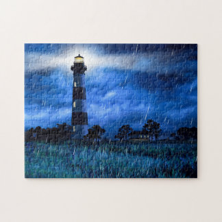 Bodie Island Lighthouse - NC Jigszle Puzzle Pussel