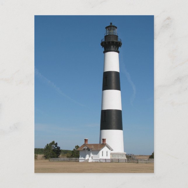 Bodie Island Lighthouse Outer Banks NC Postkort Vykort (Framsida)