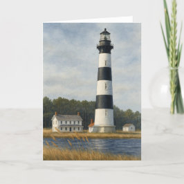Bodie Island Lighthouse Watercolor Tack Kort