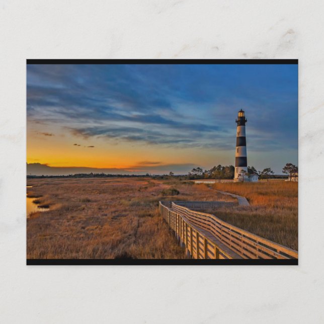 Bodie Lighthouse, North Carolina Vykort (Framsida)