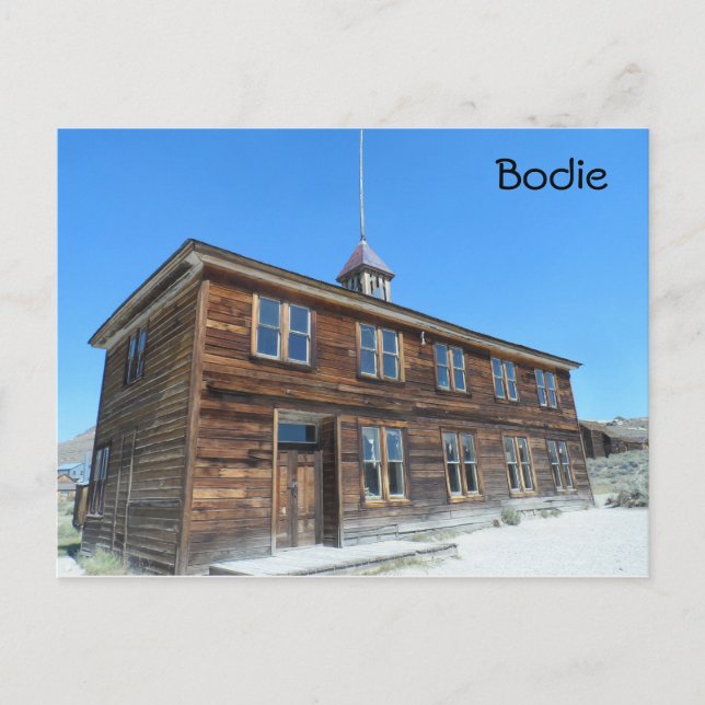 Bodie School, CA Vykort (Framsida)