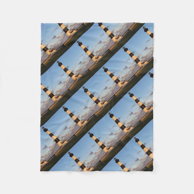 Bodie sunset och fullt måne fleecefilt (Framsidan)