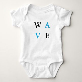 Bodies pour bébés avec écriture wave t shirt