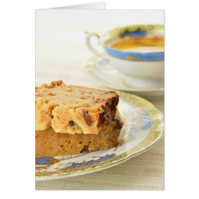 Boding - traditionell belgisk dessert hälsningskort (Framsidan)