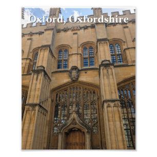 Bodleian Bibliotek Entrance, Oxford Fototryck