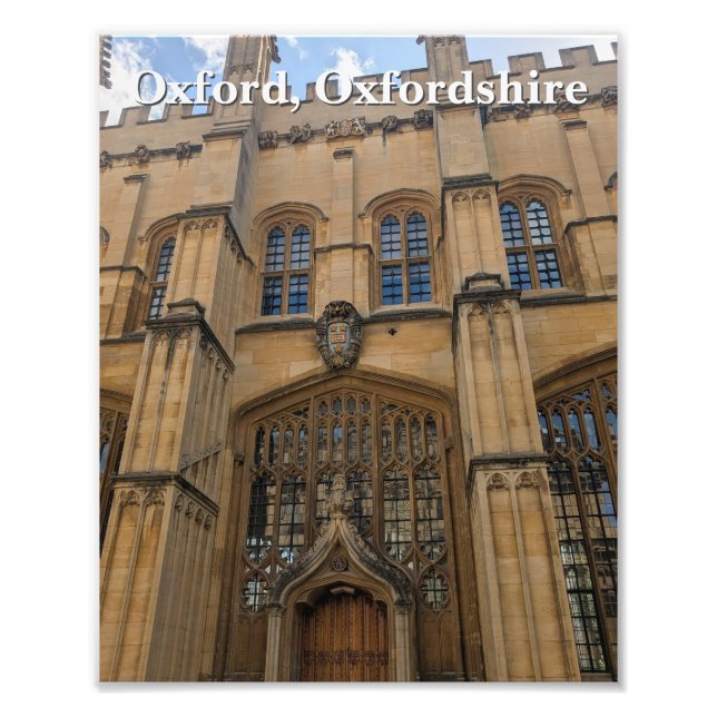 Bodleian Bibliotek Entrance, Oxford Fototryck (Framsidan)