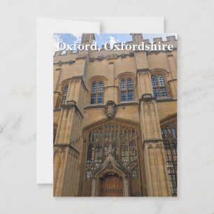 Bodleian Bibliotek Entrance, Oxford Vykort