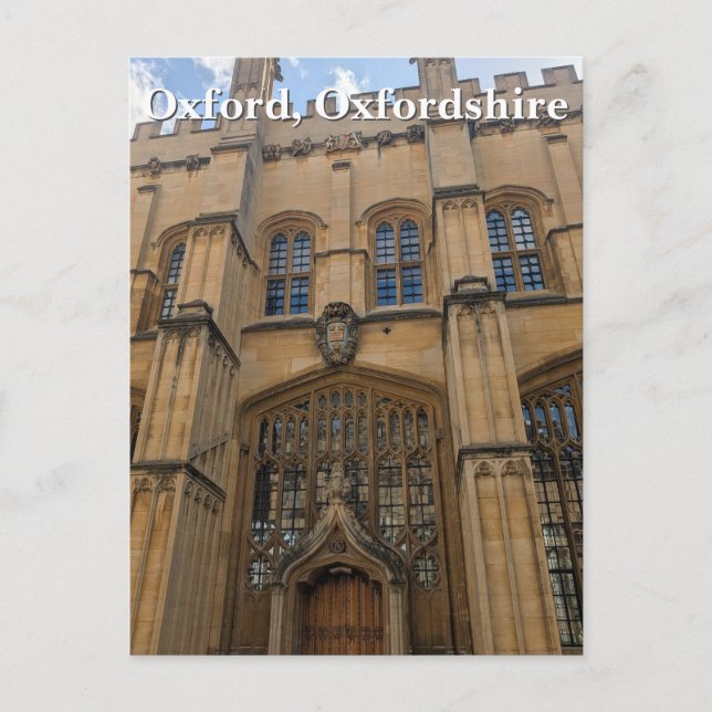 Bodleian Bibliotek Entrance, Oxford Vykort (Framsida)