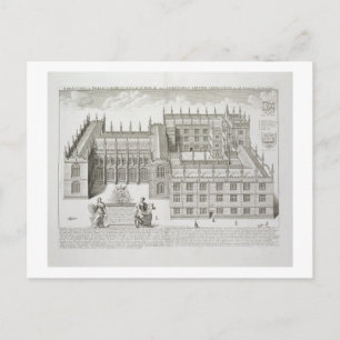 Bodleian Bibliotek, Oxford, från Oxonia Illustrata Vykort