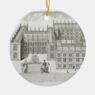 Bodleian bibliotek, Oxford, från 'Oxonia Julgransprydnad Keramik
