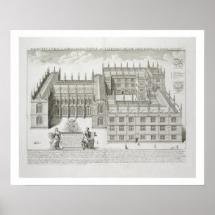 Bodleian bibliotek, Oxford, från 'Oxonia Poster