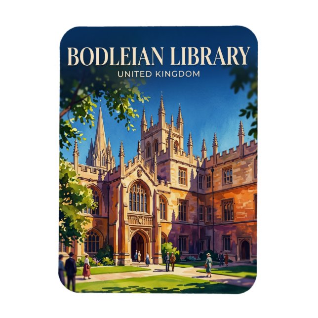 Bodleian Library Storbritannien Magnet (Vertikal)