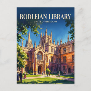 Bodleianbiblioteket Storbritannien Vykort