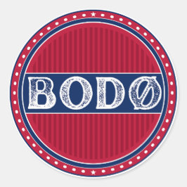 Bodø City Pride Emblem – Norsk Identitet Runt Klistermärke