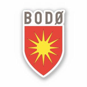 Bodø jackat av arm - NORGE Klistermärken