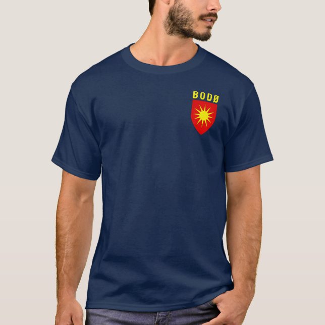 Bodø jackat av arm - NORGE T Shirt (Framsida)