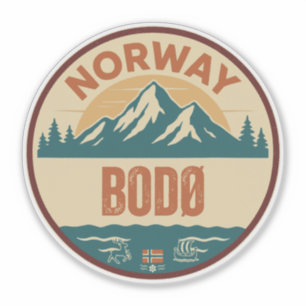 Bodø, Norge Norge Klistermärken